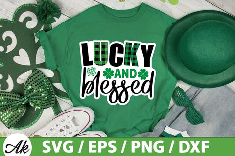 Lucky and blessed SVG SVG akazaddesign 