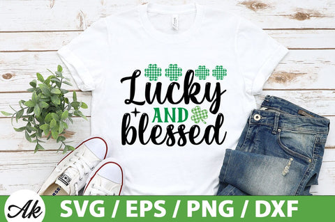 Lucky and blessed SVG SVG akazaddesign 