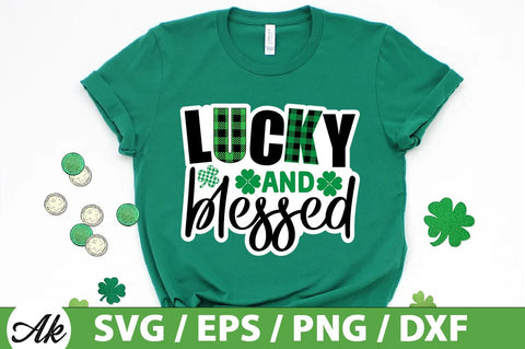 Lucky and blessed SVG SVG akazaddesign 