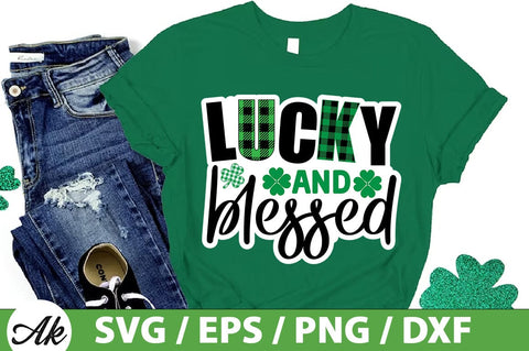 Lucky and blessed SVG SVG akazaddesign 