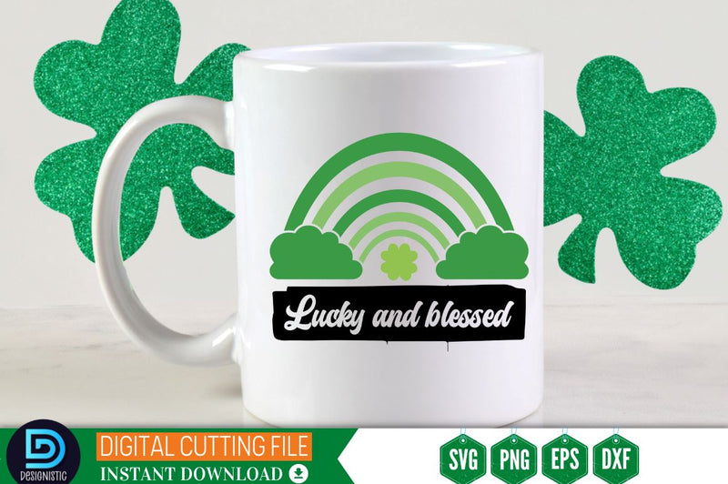 Lucky and blessed SVG SVG DESIGNISTIC 