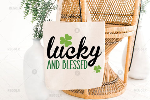 Lucky and blessed SVG SVG Regulrcrative 