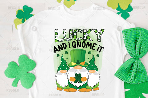 Lucky and i gnome it Sublimation PNG Sublimation Regulrcrative 
