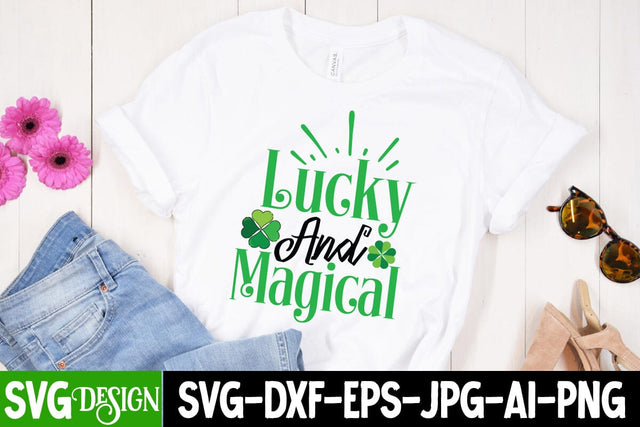 Lucky And Magical SVG Cut File, my 1st Patrick's Day SVG Cut File, my 1st Patrick's Day SVG Design, St.Patrick's Sublimation PNG, St.Patrick's Flag SVG Cut File, St.Patrick's Clipart PNG SVG BlackCatsMedia 