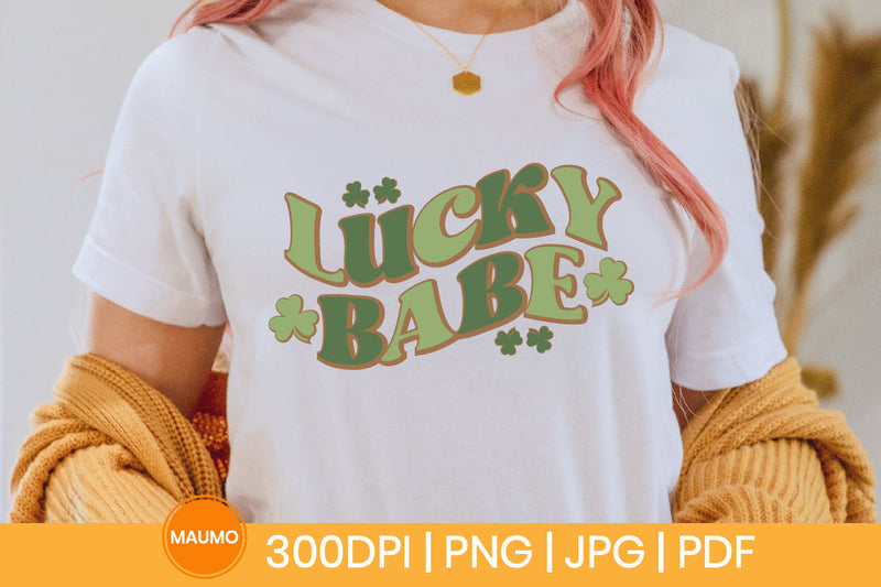 Lucky babe St Patrick's day svg quote SVG Maumo Designs 