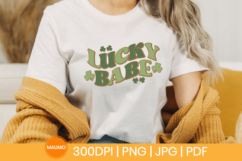 Lucky babe St Patrick's day svg quote SVG Maumo Designs 