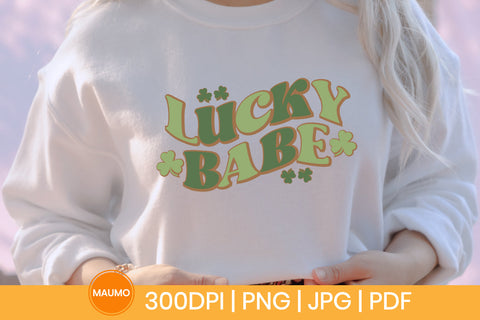 Lucky babe St Patrick's day svg quote SVG Maumo Designs 