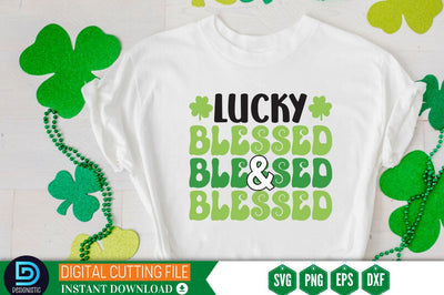 Lucky & blessed SVG SVG DESIGNISTIC 