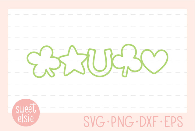 Lucky border SVG Sweet Elsie 