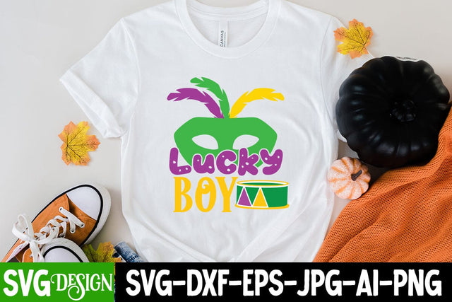 Lucky Boy SVG Cut File, Lucky Boy Sublimation PNG SVG BlackCatsMedia 