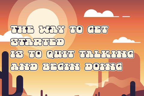 lucky brian - Western Font Font letterbeary 