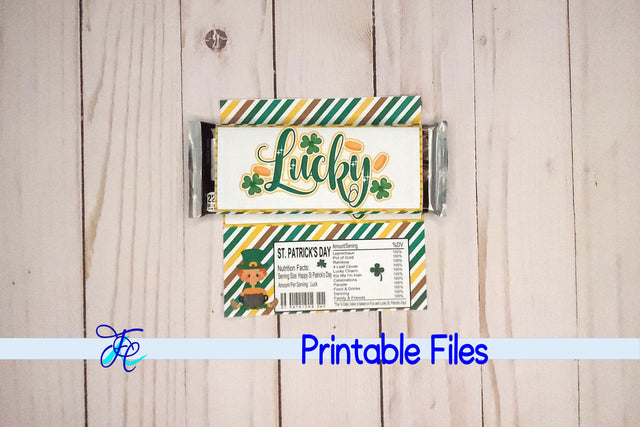 Lucky Candy Bar Wrapper 3D Paper Family Creations 