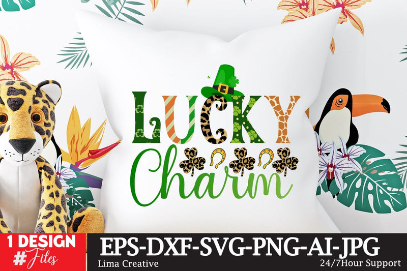 Lucky Charm St.Patrick's Day Sublimation PNG SVG Insomnia Std 