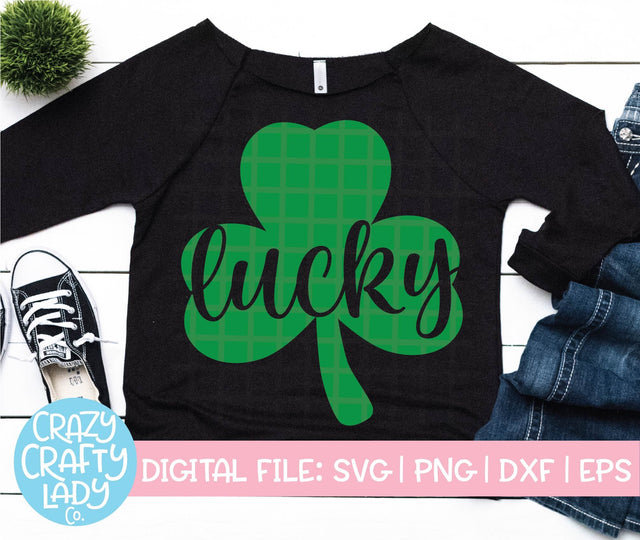 Lucky Clover SVG Crazy Crafty Lady Co. 