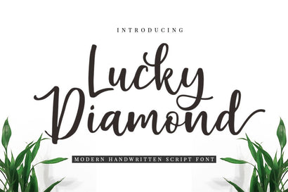 Lucky Diamond Script Font Great Studio 