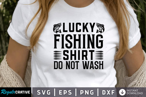 Lucky fishing shirt do SVG SVG Regulrcrative 