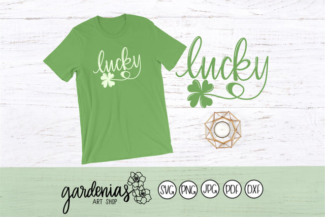 Lucky Four Leaf Clover SVG Gardenias Art Shop 