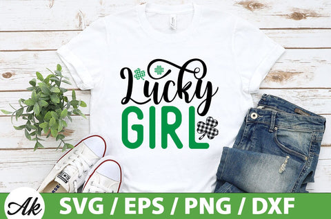 Lucky girl SVG SVG akazaddesign 