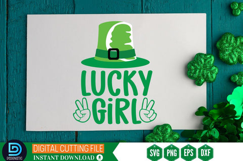 Lucky girl SVG SVG DESIGNISTIC 