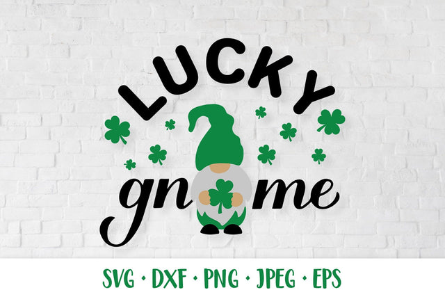 Lucky gnome. St. Patricks Day quote SVG SVG LaBelezoka 
