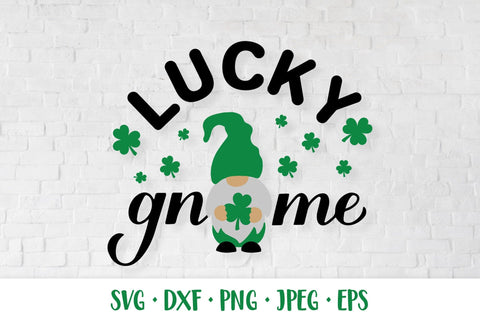 Lucky gnome. St. Patricks Day quote SVG SVG LaBelezoka 