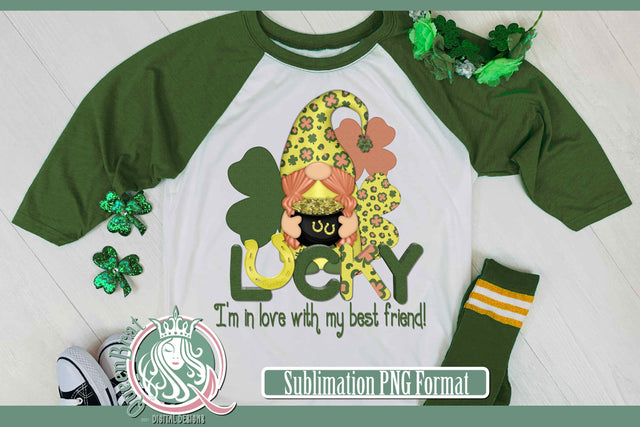 Lucky Gnome Sublimation Sublimation QueenBrat Digital Designs 
