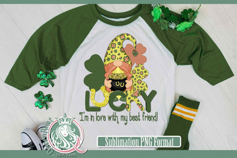 Lucky Gnome Sublimation Sublimation QueenBrat Digital Designs 