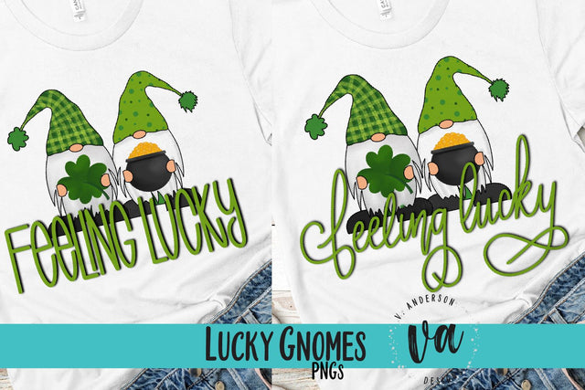 Lucky Gnomes Sublimation PNG Sublimation V. Anderson Designs 