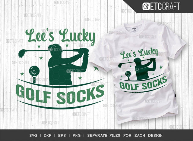 Lucky Golf Socks SVG Cut File | Sports Svg | Golf Svg | Daddys Gift Svg | Golf Lover Svg | Fathers Day Svg | Novelty Gift Svg | Golfing Svg | Quote Design SVG ETC Craft 
