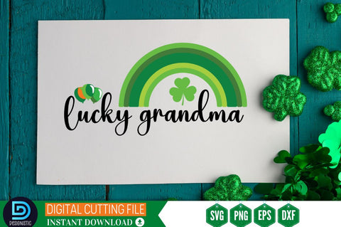 Lucky grandma SVG SVG DESIGNISTIC 
