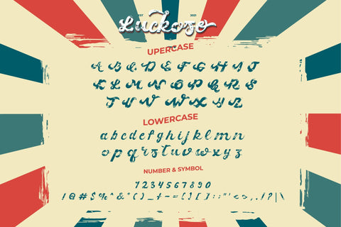 Lucky Handwritten Brush Font Font nearzz 