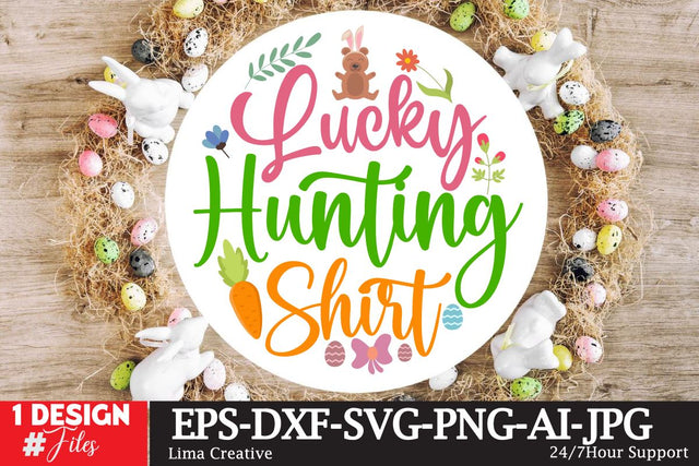 Lucky Hunting Shirt Sign SVg SVG Insomnia Std 