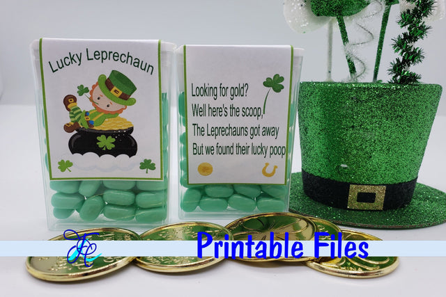Lucky Leprechaun - Tic Tac Label 3D Paper Family Creations 