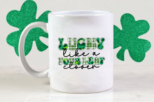 Lucky like a four leaf clover Sublimation Sublimation SVGista 