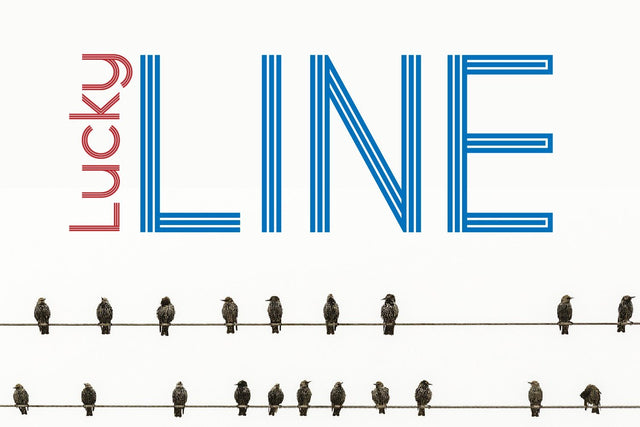 Lucky Line Font zafrans studio 