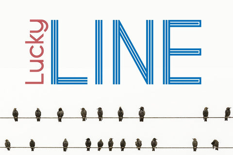 Lucky Line Font zafrans studio 