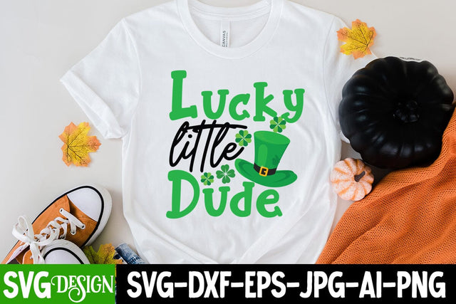 Lucky Little Dude SVG Cut File, Lucky Little Dude Sublimation PNG SVG BlackCatsMedia 