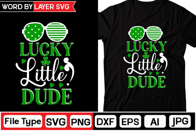 Lucky Little Dude SVG Cut File SVGs,Quotes and Sayings,Food & Drink,On Sale, Print & Cut SVG DesignPlante 503 