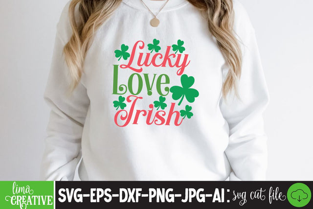 Lucky Love Irish SVG Cute File, SVG Insomnia Std 