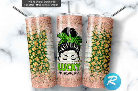 Lucky Mama 20 oz / 30 oz Tumbler PNG Sublimation Regulrcrative 