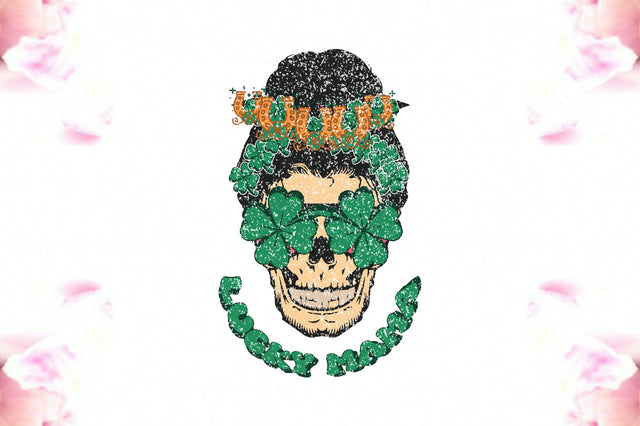 Lucky Mama Skeleton Patricks Day PNG Sublimation Jagonath Roy 