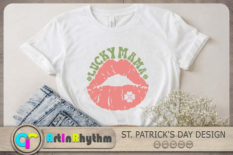 Lucky Mama Svg, St. Patrick's Day Svg, St. Patrick Svg, Mama Svg, Shamrock Svg SVG Artinrhythm shop 