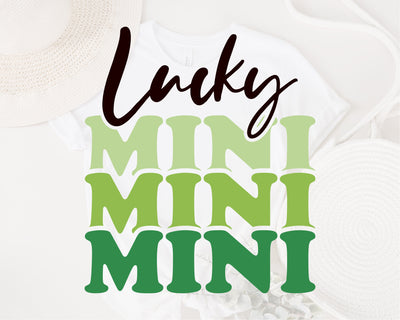 Lucky Mini svg, St. Patrick's Day Mini svg, Mini Png, St Patrick’s Day Svg, Shamrock Svg, Lucky Mama Svg, Irish svg, Lucky Baby Svg, png dxf SVG Fauz 