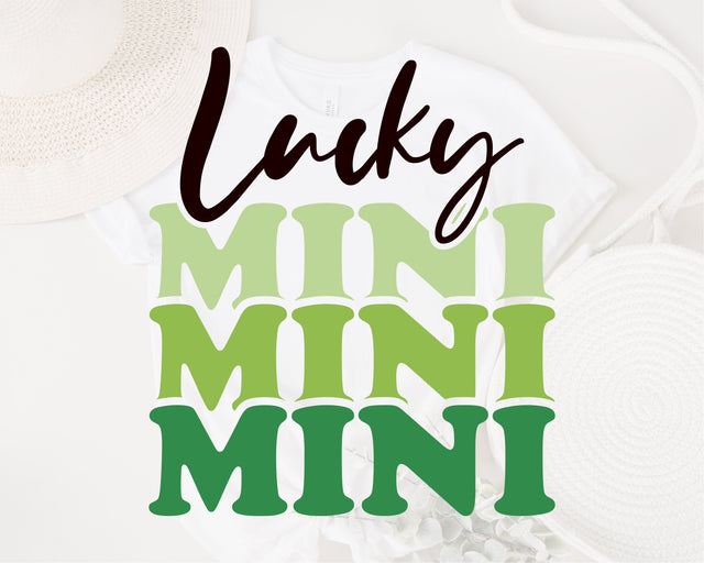 Lucky Mini svg, St. Patrick's Day Mini svg, Mini Png, St Patrick’s Day Svg, Shamrock Svg, Lucky Mama Svg, Irish svg, Lucky Baby Svg, png dxf SVG Fauz 
