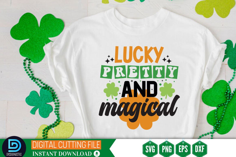 Lucky pretty and magical SVG SVG DESIGNISTIC 