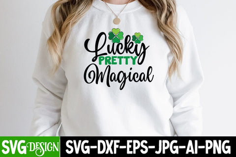 Lucky Pretty Magical SVG Cut File SVG BlackCatsMedia 