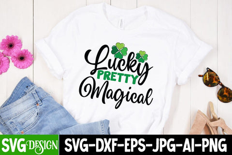 Lucky Pretty Magical SVG Cut File SVG BlackCatsMedia 