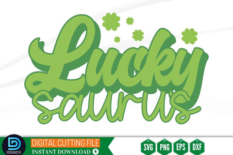 Lucky saurus SVG SVG DESIGNISTIC 