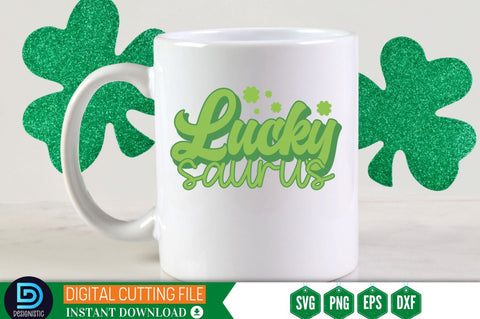 Lucky saurus SVG SVG DESIGNISTIC 