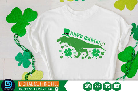 Lucky saurus SVG SVG DESIGNISTIC 